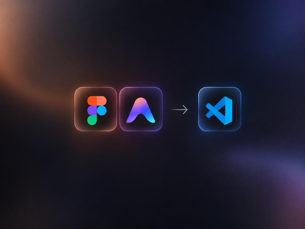 Vertical split screen of Figma design tokens to live CSS framework